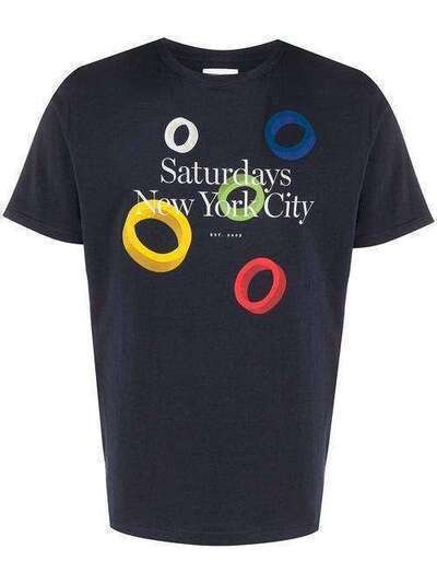 Saturdays Nyc футболка с графичным принтом и логотипом M22029PT21