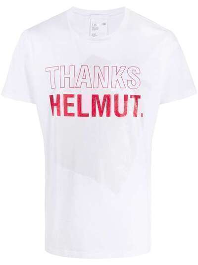 Helmut Lang футболка с графичным принтом и короткими рукавами K05DM514