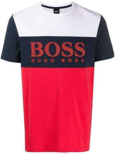 Boss Hugo Boss футболка в стиле колор-блок с логотипом 50424997