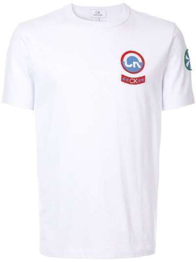 CK Calvin Klein футболка с вышитой нашивкой-логотипом 066CM77015CWHT