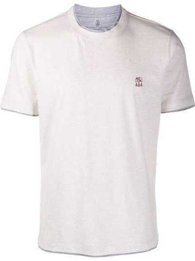 Brunello Cucinelli многослойная футболка с логотипом M0T617427G