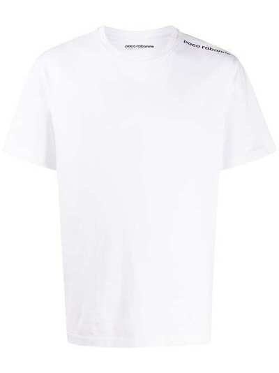 Paco Rabanne футболка с короткими рукавами и логотипом 20PJTE011C0034609337