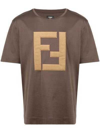 Fendi футболка с логотипом FF FY0936A2BN