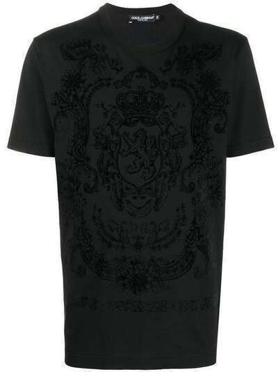 Dolce & Gabbana футболка с фактурным принтом G8KBATG7VCH