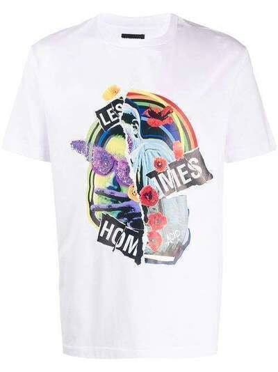 Les Hommes футболка с графичным принтом LIT212703P