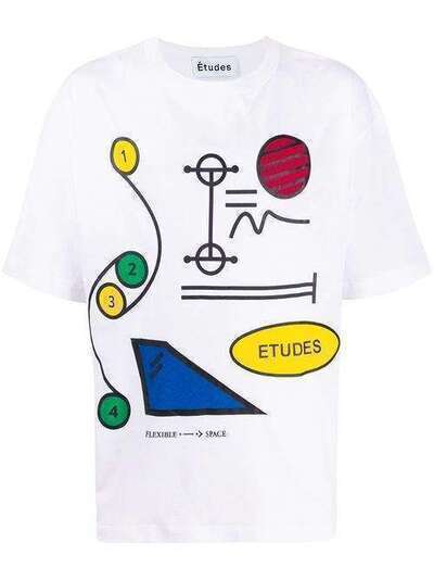 Etudes футболка с абстрактным принтом E16M441P2