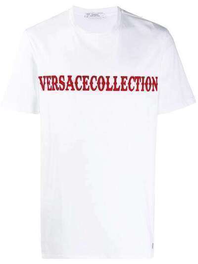 Versace Collection футболка с фактурным логотипом V800683RVJ00604