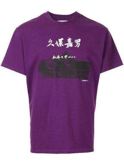 Yoshiokubo printed round neck T-shirt YKF18106