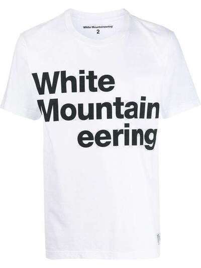 White Mountaineering футболка из джерси с логотипом 3503COTTONWHITE
