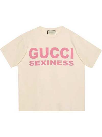 Gucci футболка с принтом Gucci Sexiness 616036XJCK1