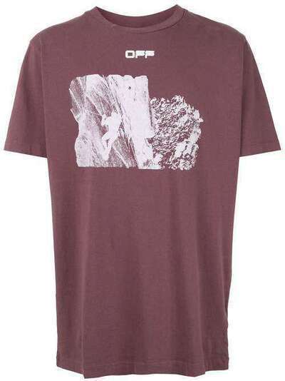 Off-White футболка с принтом Climb OMAA027S201850151601