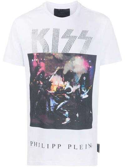Philipp Plein футболка Kiss с фотопринтом и короткими рукавами P20CMTK4444PJY002N