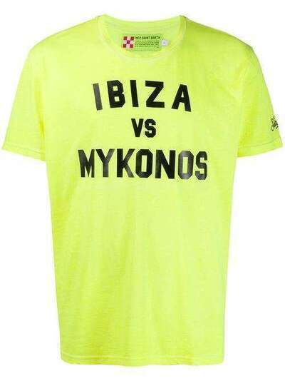 Mc2 Saint Barth футболка с принтом Ibiza vs Mykonos WYN0001IBMY94