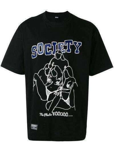 KTZ футболка с принтом 'Society' SS17TS03H