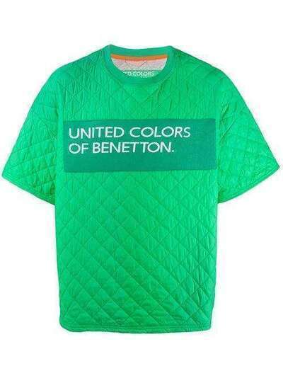 Benetton стеганая футболка с логотипом 5NV75QIN8