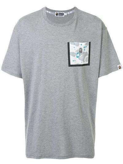 A BATHING APE® футболка с карманом и логотипом 1G30109007