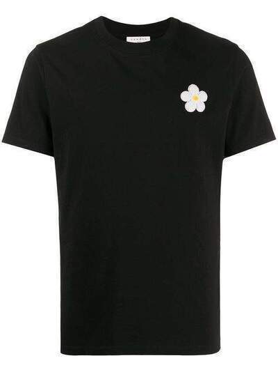 Sandro Paris футболка с цветочной вышивкой SHPTS00380