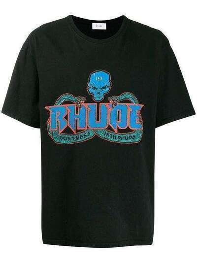 Rhude футболка с принтом RHU07MS20011
