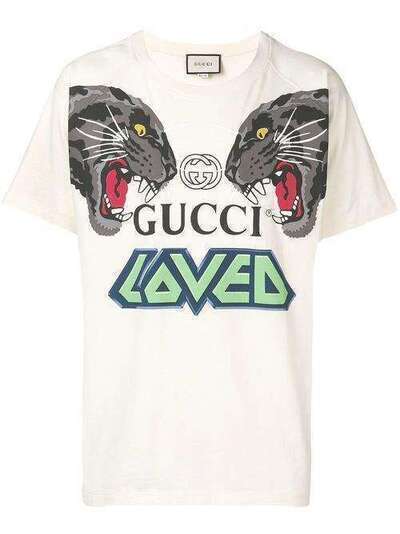 Gucci футболка Tiger с логотипом 549099XJAN0