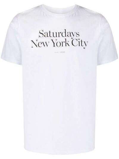 Saturdays Nyc футболка с логотипом AA0029PT01