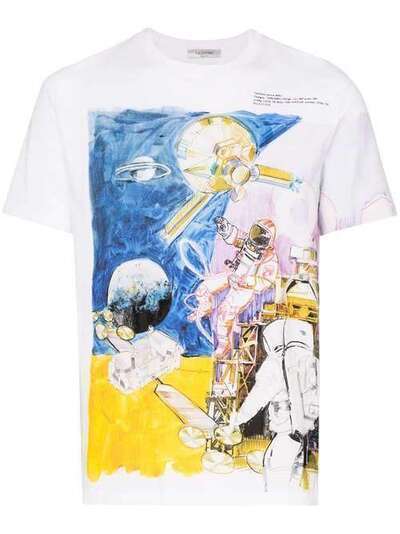 Valentino футболка с принтом Space Man TV3MG04Z60F