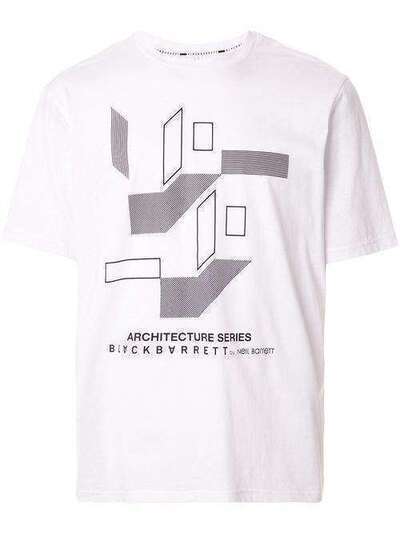 Blackbarrett футболка с геометричным принтом 1AXXJT375WHB