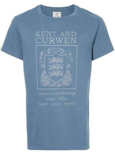 Kent & Curwen футболка с принтом герба со львами K3770TM10038
