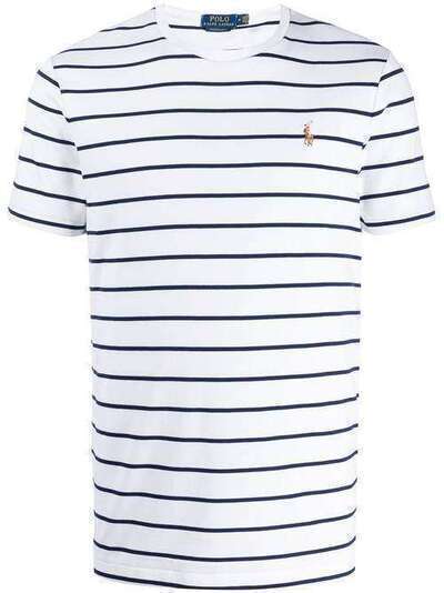 Polo Ralph Lauren полосатая футболка с вышитым логотипом 710795177002