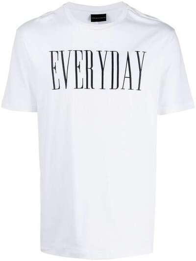Emporio Armani футболка с вышивкой Everyday 6G1TF61JPRZ