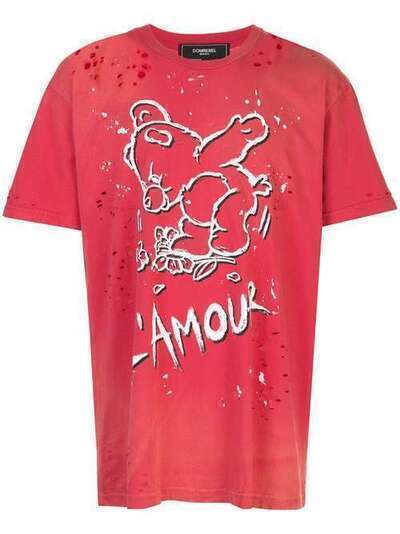 DOMREBEL футболка Amour с эффектом потертости AMOURT