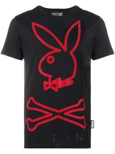 Philipp Plein футболка с принтом 'Playboy' A18CMTK2812PJY002N