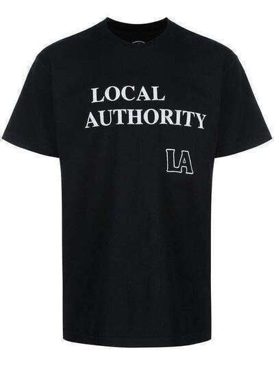 Local Authority logo print round neck T-shirt A20SMU02