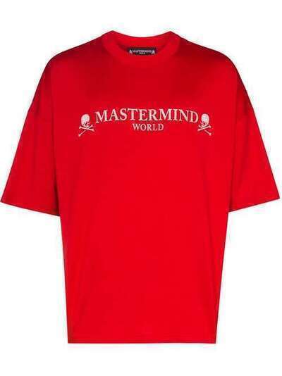 Mastermind Japan футболка с вышитым логотипом MW20S04TS060