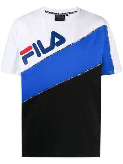 Fila футболка в стиле колор-блок с логотипом 684634