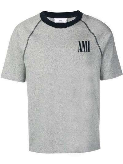 Ami Paris футболка с круглым вырезом и принтом A19J120708