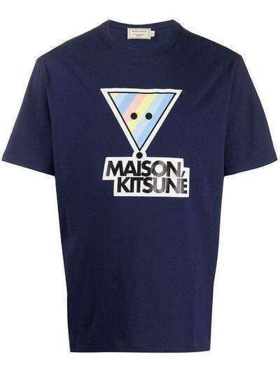 Maison Kitsuné футболка с принтом EM00159KJ0010