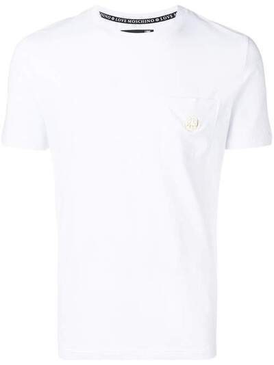Love Moschino футболка со вставкой в виде символа мира M473187E1811