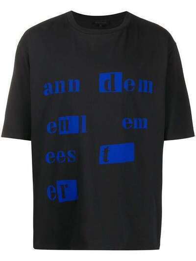 Ann Demeulemeester футболка оверсайз с логотипом 20073801226