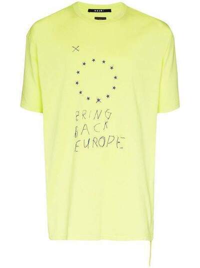 Ksubi футболка с принтом Bring Back Europe 5000004638
