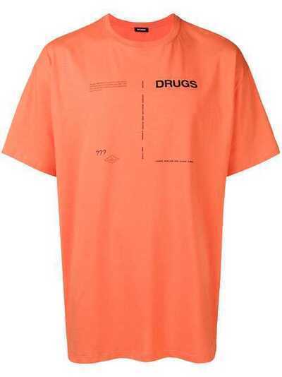 Raf Simons футболка с принтом 'Drugs' 1,82129190030004E+015