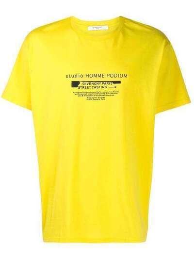 Givenchy футболка с принтом Studio Homme Podium BM70SC3002