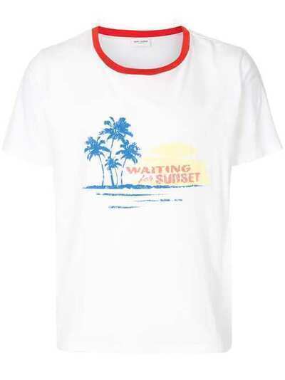 Saint Laurent футболка 'Waiting for Sunset' 500640YB2MY