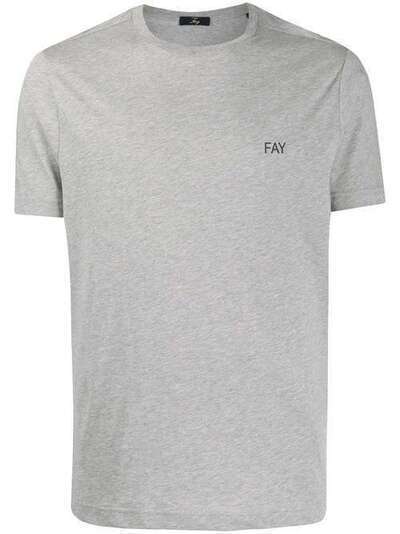 Fay футболка с круглым вырезом и логотипом NPMB3401300PKUB208