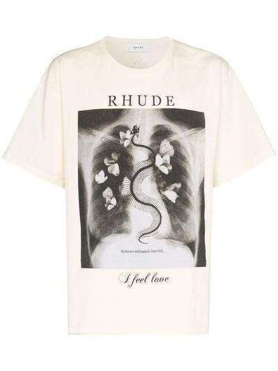 Rhude футболка с принтом RHU07MS20023