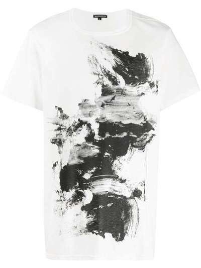 Ann Demeulemeester футболка с эффектом разбрызганной краски 20013811228