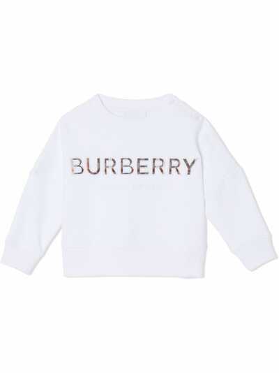 Burberry Kids толстовка с вышитым логотипом