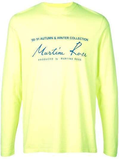 Martine Rose футболка с логотипом CMRAW19604A