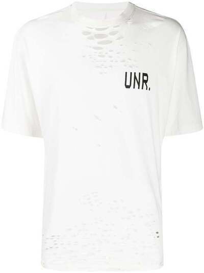 UNRAVEL PROJECT футболка с эффектом потертости UMAA004S20JER0050410