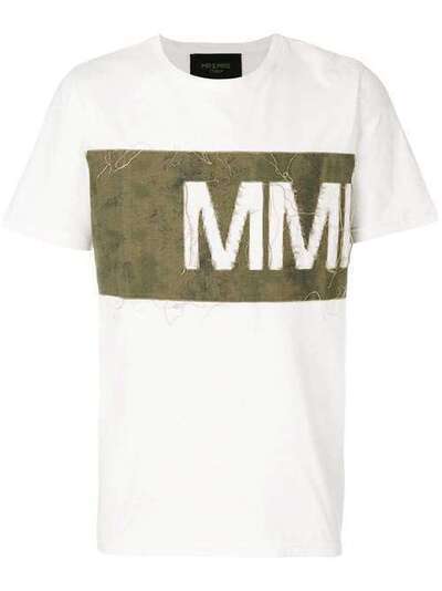 Mr & Mrs Italy футболка с панелью с логотипом с эффектом потертости TS092E