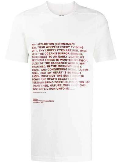 Rick Owens DRKSHDW футболка Deeper Than A Mother's Tear DU19F6250RNEP3